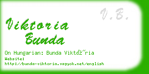 viktoria bunda business card